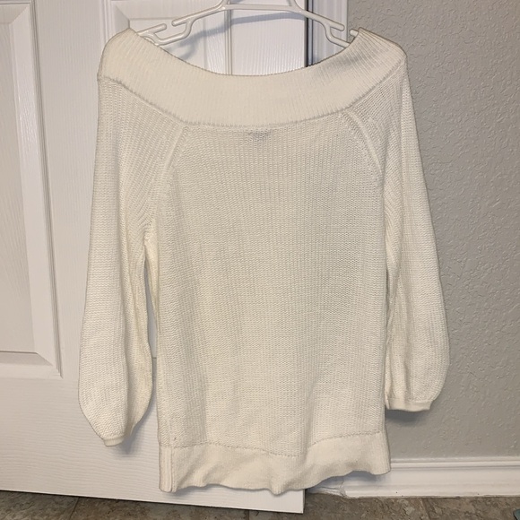 Soho Jeans New York and Company white soft sweater size S - Picture 5 of 8